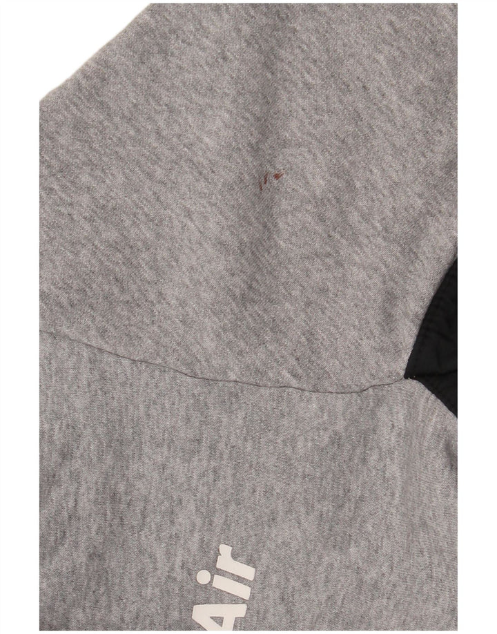 Nike muški džemper mali sivi poliester u boji