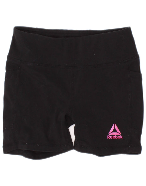 Reebok kratke sportske hlače za djevojčice 4-5 godina XS crni poliester