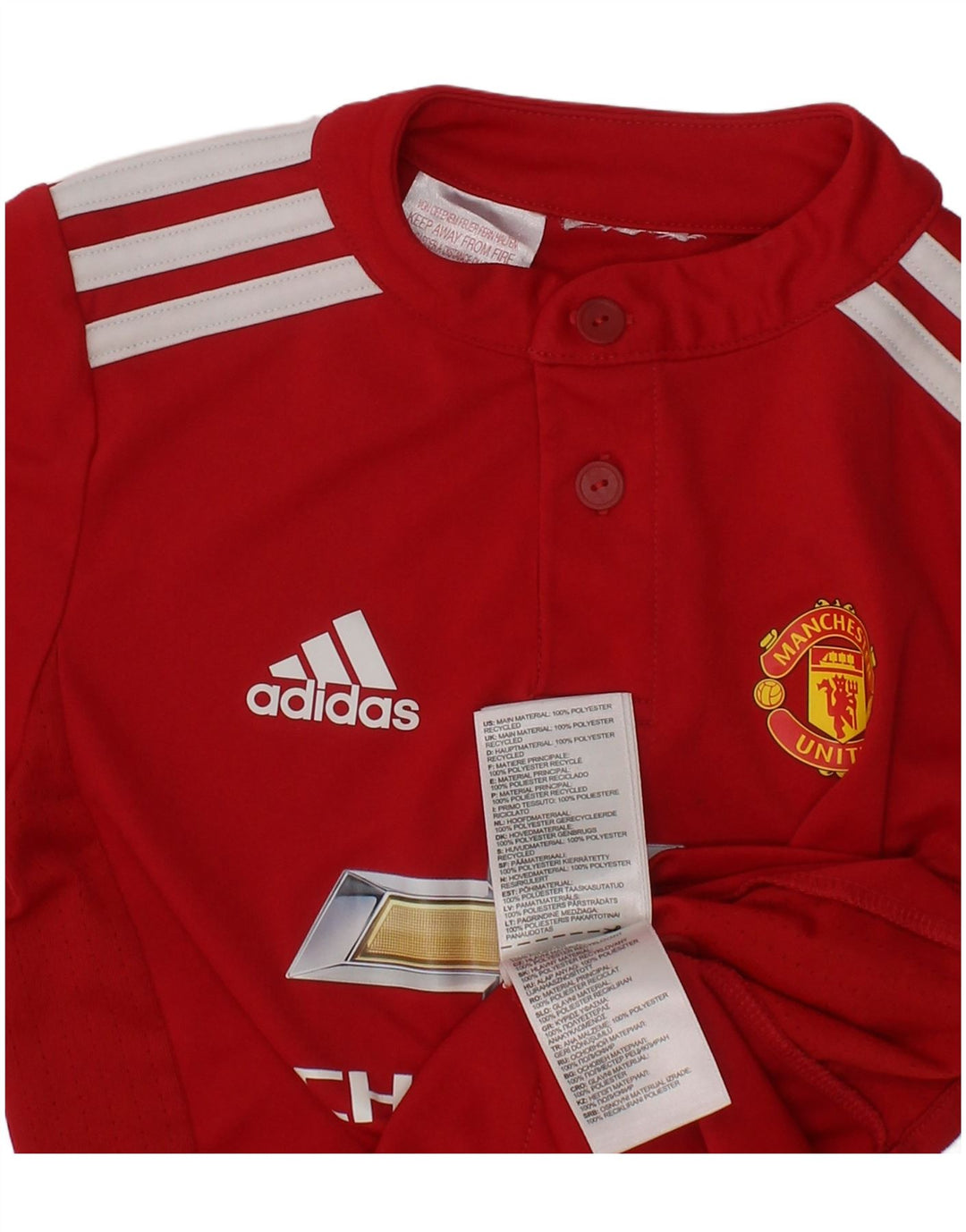 Majica kratkih rukava Adidas Boys Manchester United Graphic T-Shirt 3-4 Years Red Poliester