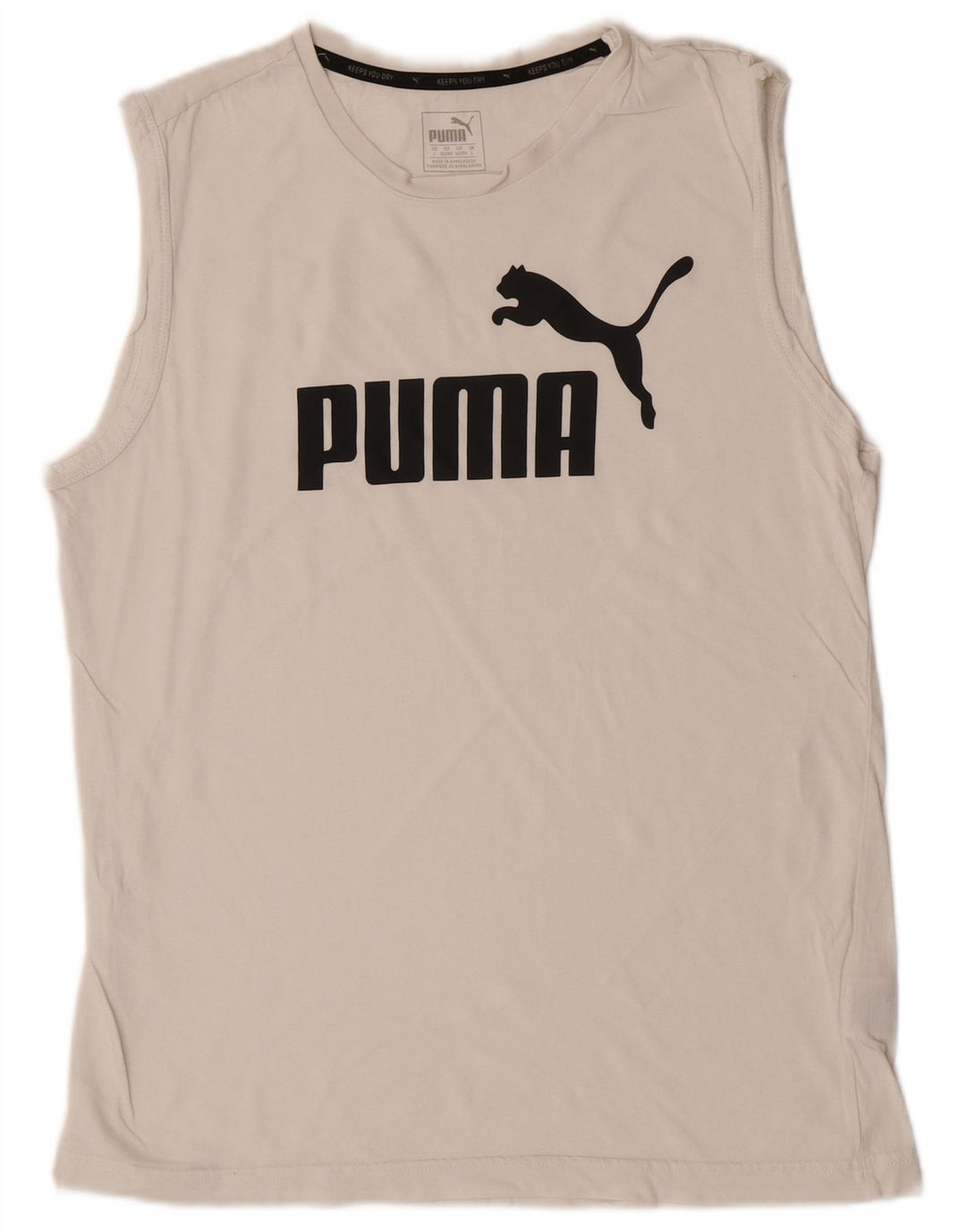 Puma muški grafički prsluk veliki bijeli pamuk