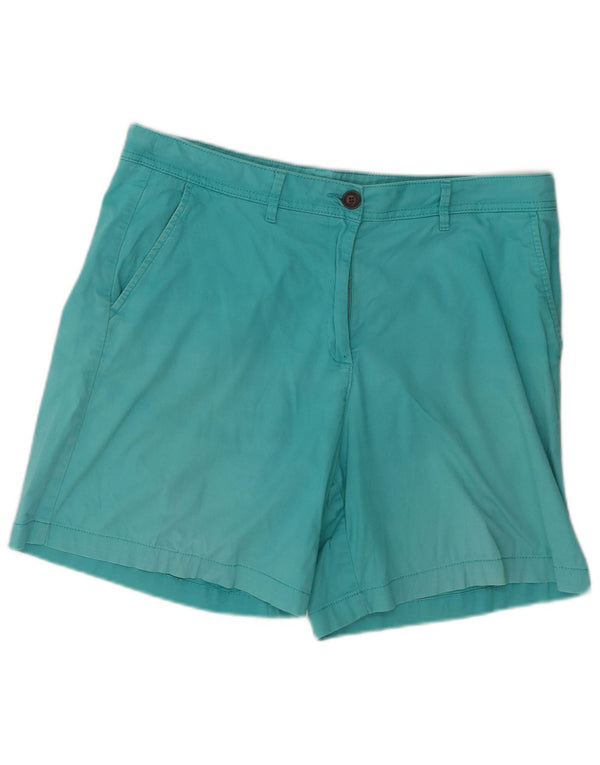 Crew Clothing Ženske Regular Chino kratke hlače UK 14 Large W36 Tirkizni pamuk