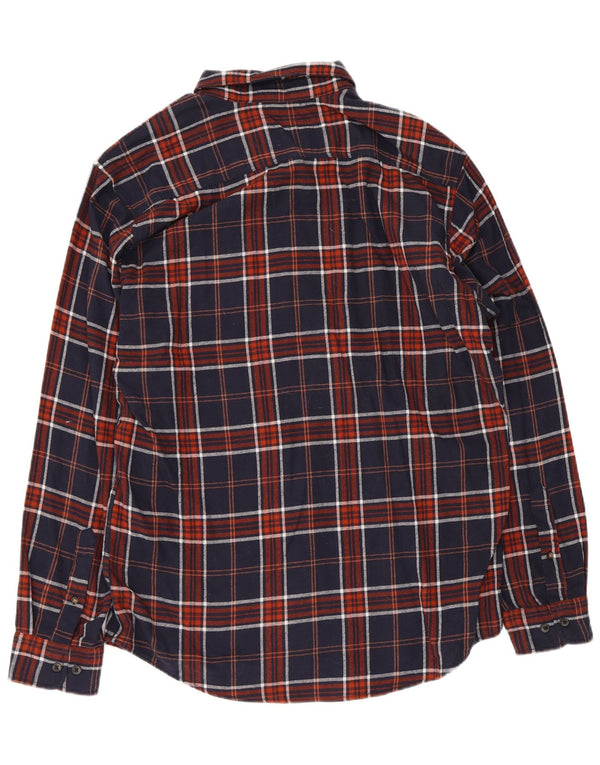 Jack & Jones muška košulja od flanela XL tamnoplavi karirani pamuk