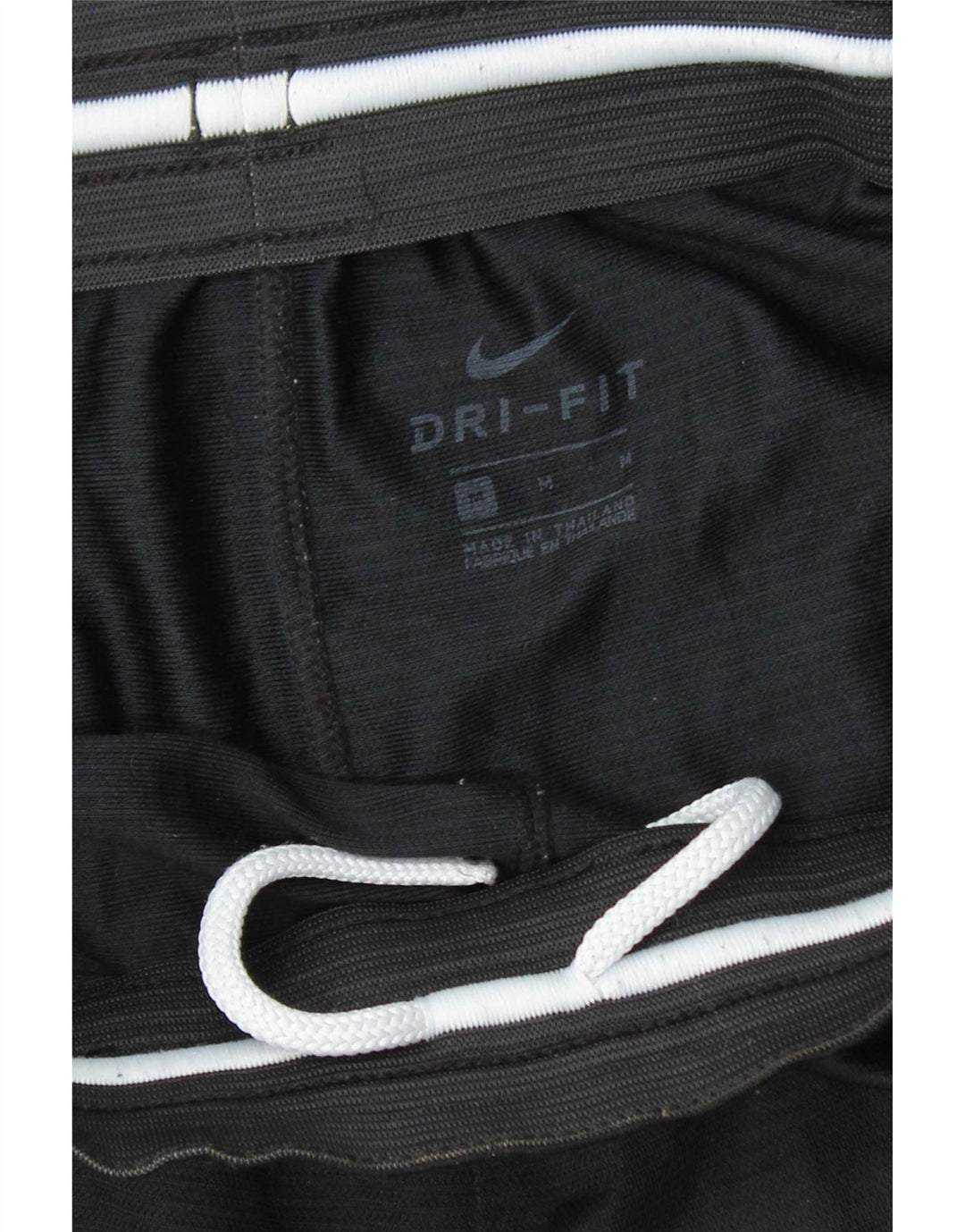 Nike muške Dri Fit grafičke sportske kratke hlače srednje crne boje od poliestera