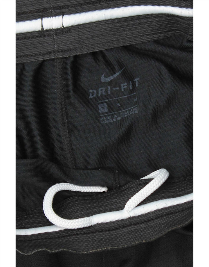Nike muške Dri Fit grafičke sportske kratke hlače srednje crne boje od poliestera