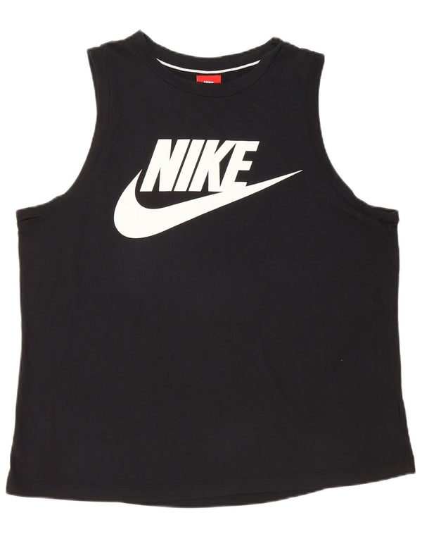 NIKE Ženski grafički prsluk UK 16 Large Black
