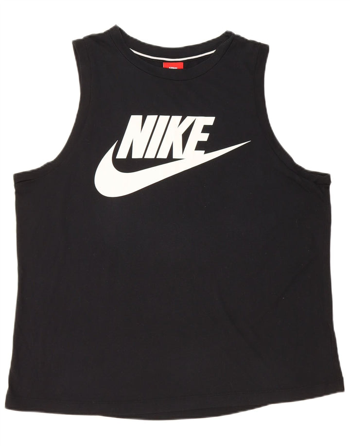 NIKE Ženski grafički prsluk UK 16 Large Black
