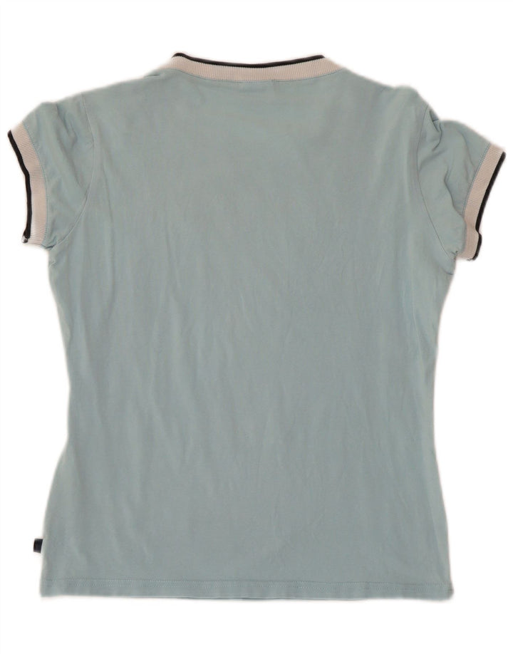 ASICS ženska majica kratkih rukava s grafičkim motivima UK 12 srednje plavi pamuk