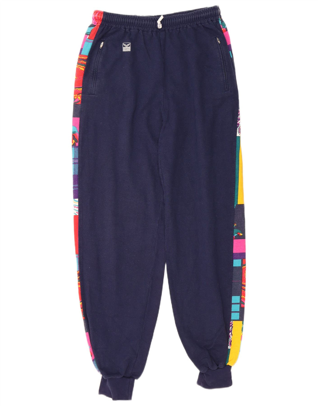 TRIGEMA Ženska puna trenirka UK 14 Srednje tamnoplava patchwork pamuk