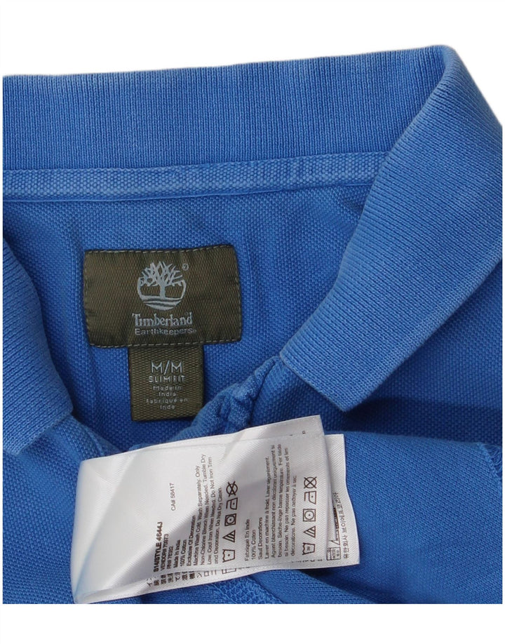 Timberland muška uska polo majica srednje plavi pamuk