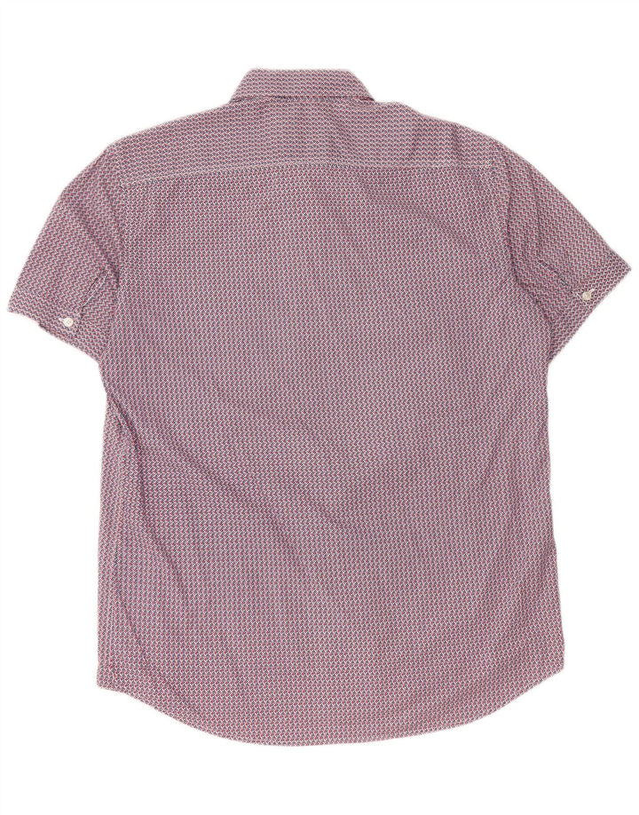 Carrera muška majica kratkih rukava standardnog kroja Veliki crveni geometrijski pamuk