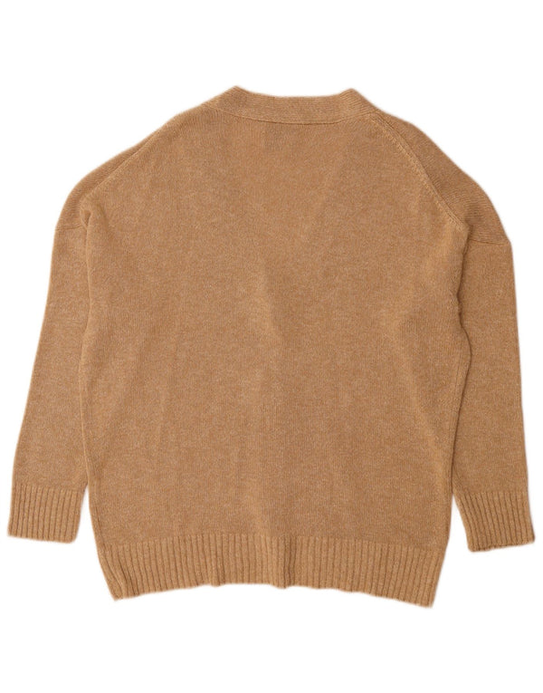 Massimo Dutti ženski kardigan pulover UK 14 srednje bež viskoza
