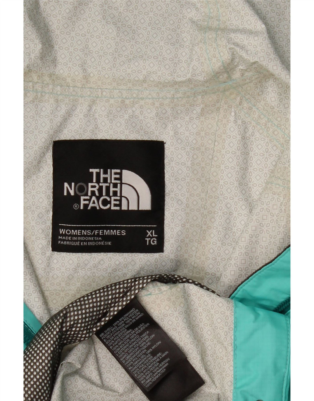 THE NORTH FACE ženska Hyvent kišna jakna s kapuljačom UK 18 XL tirkizni najlon