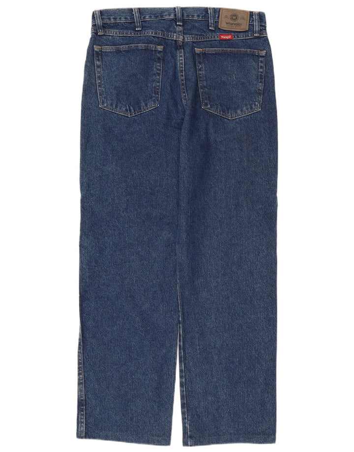 Wrangler muške ravne traperice W34 L29 plavi pamuk