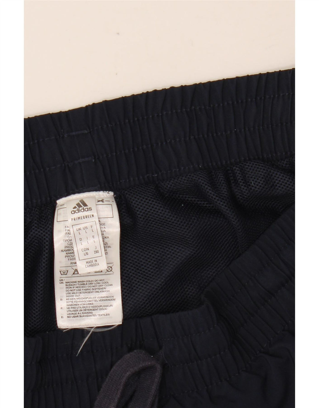 ADIDAS muške Primegreen sportske kratke hlače velike tamnoplave poliesterske boje