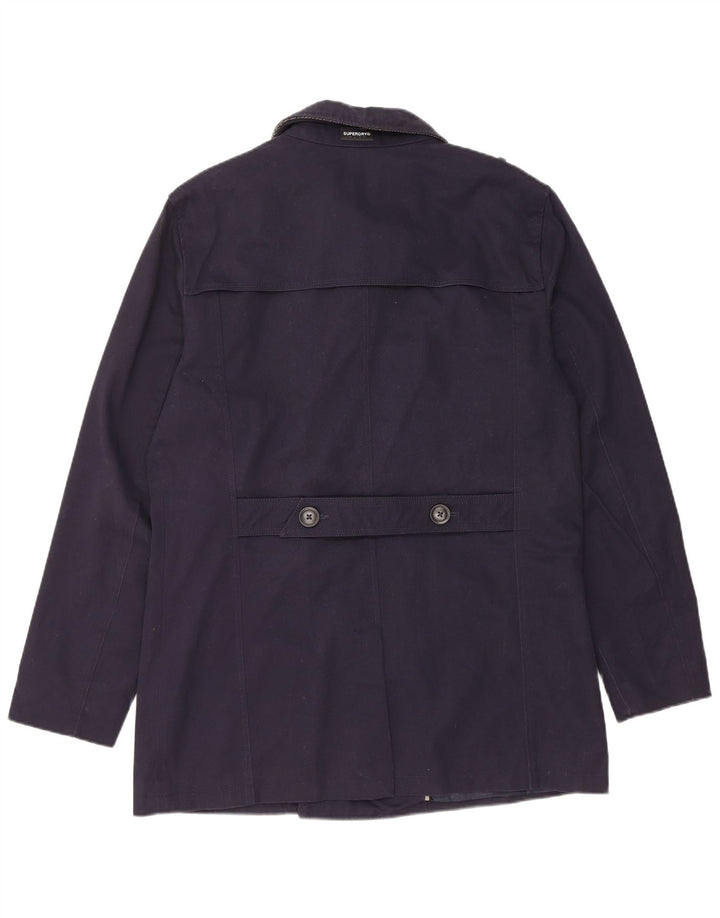 SUPERDRY muški graškasti kaput UK 42 XL tamnoplavi pamuk