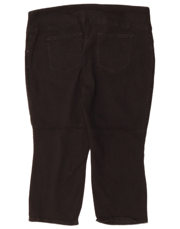 LEE Ženske kapri hlače srednjeg rasta US 20 3XL W40 L22 crne