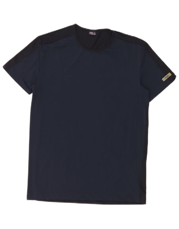 Fila ženska majica kratkih rukava UK 12 Medium tamnoplavi poliamid