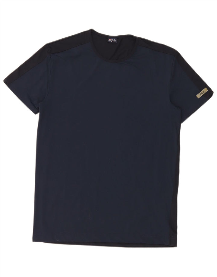 Fila ženska majica kratkih rukava UK 12 Medium tamnoplavi poliamid