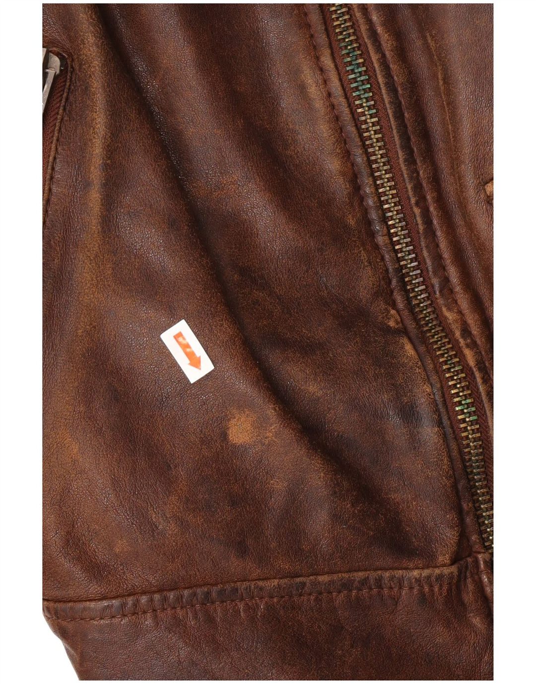 Be Edgy muška kožna jakna UK 38 srednje smeđa koža