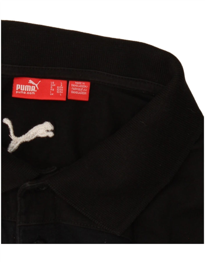 Puma muška polo majica Large Black Cotton