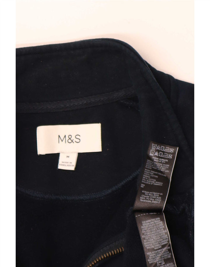 Marks & Spencer muška majica s 1/4 patentnim zatvaračem Regular Fit srednje tamnoplava
