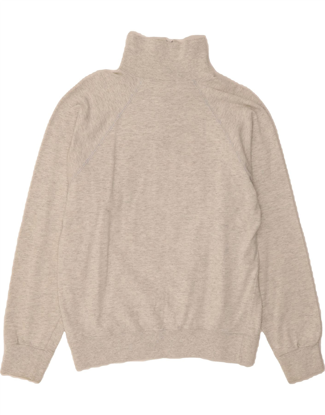 CHAMPION Mens Zip Neck Jumper Sweater Small Grey Flecked Cotton Vintage Champion and Second-Hand Champion from Messina Hembry 