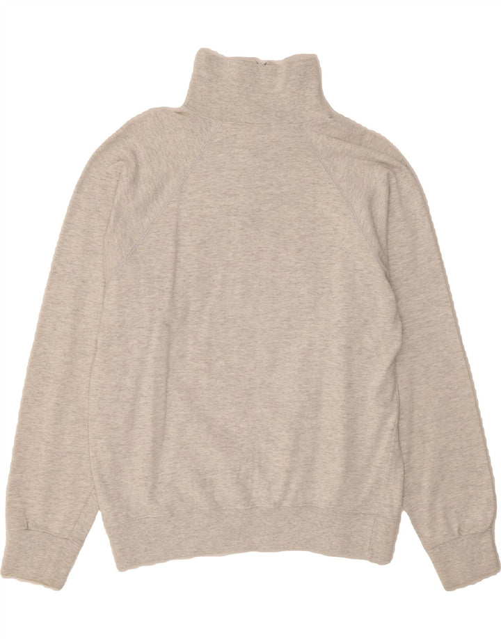 CHAMPION Mens Zip Neck Jumper Sweater Small Grey Flecked Cotton Vintage Champion and Second-Hand Champion from Messina Hembry 