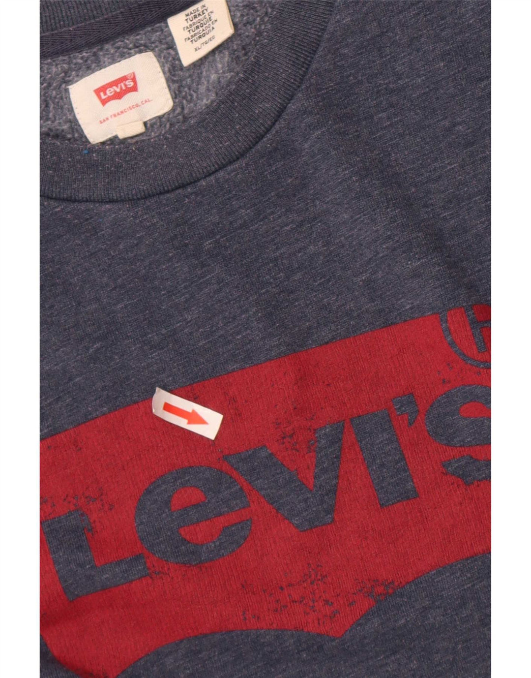 Levi's muška majica s grafičkim motivima XL tamnoplavi flekasti pamuk
