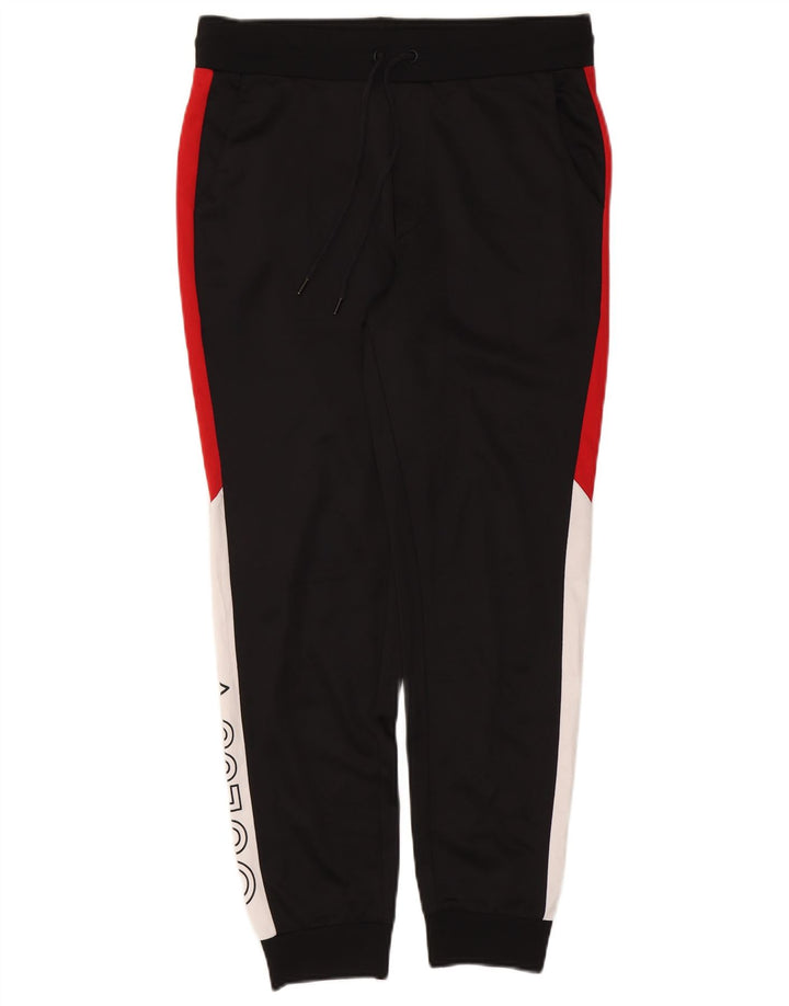 Muška trenirka Guess Graphic Hlače Joggers srednje crne boje
