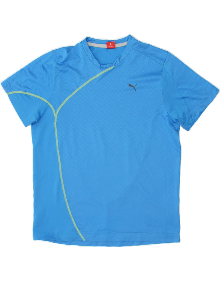 PUMA Boys T-Shirt Top 15-16 Years 2XL  Blue Polyester Vintage Puma and Second-Hand Puma from Messina Hembry 