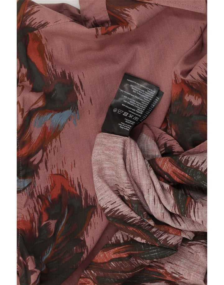 VINTAGE muška košulja velika ružičasta cvjetna pamuk