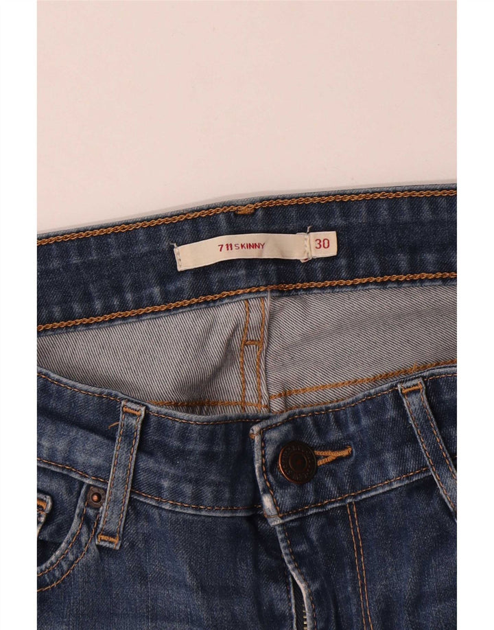 Levi's ženske 711 uske traperice W30 L29 plave