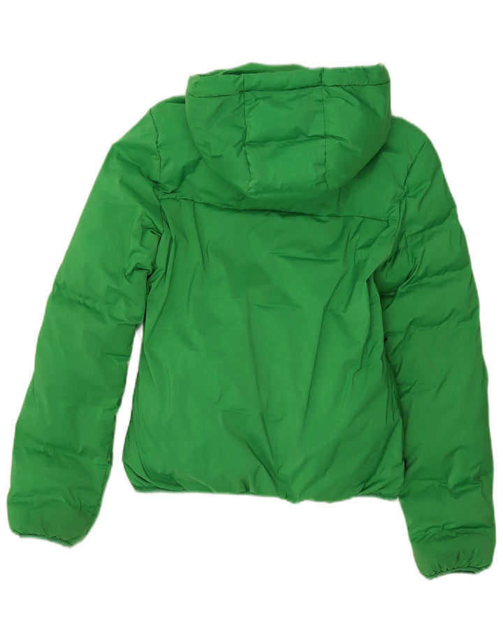 Superdry ženska podstavljena jakna s kapuljačom UK 8 Mali zeleni poliester