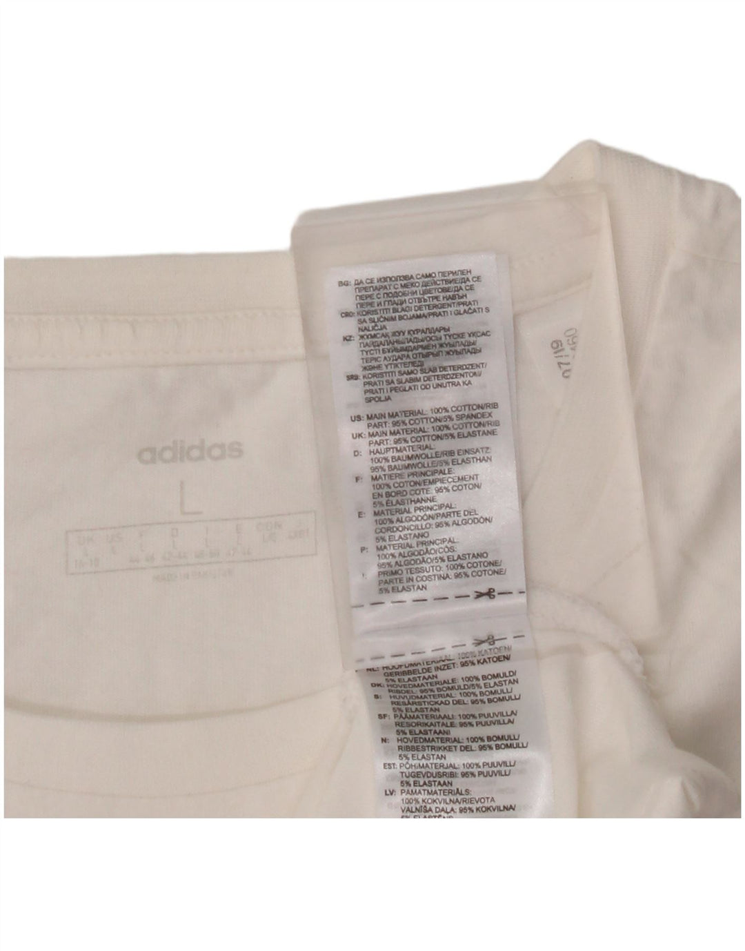 ADIDAS Ženska majica kratkih rukava s grafičkim motivima UK 16/18 Veliki bijeli pamuk