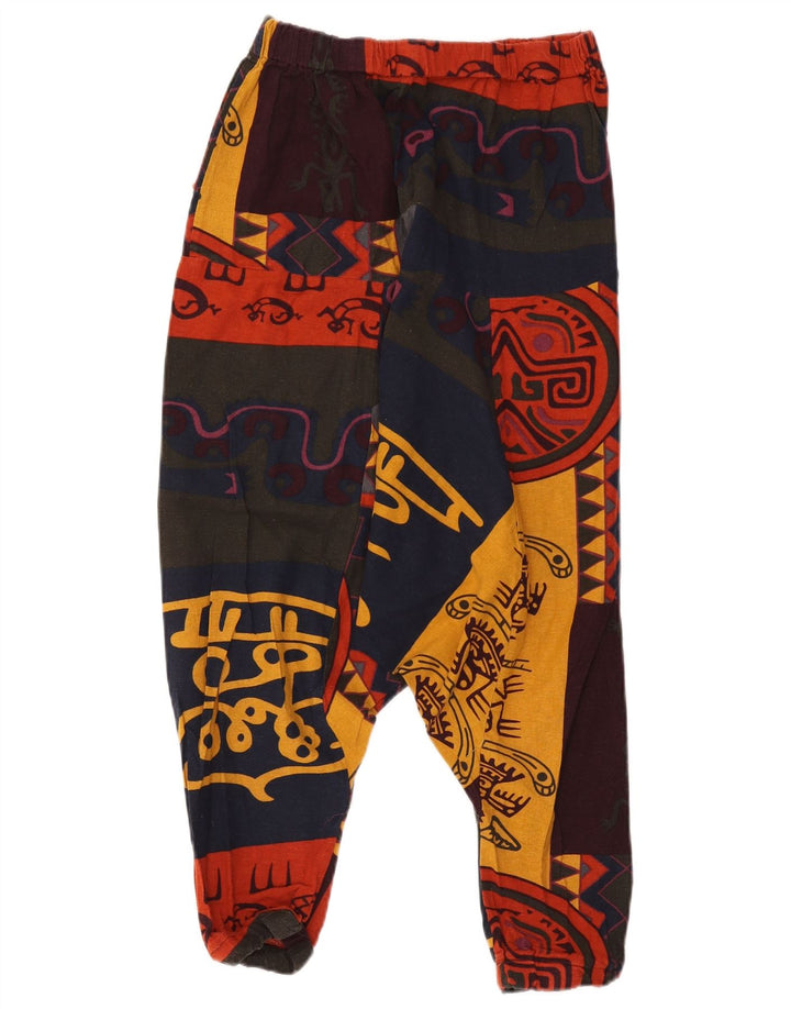 Vintage ženske harem hlače velike W32 L19 Raznobojni patchwork