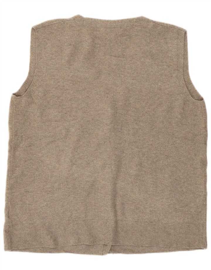 Marks & Spencer ženski kardigan pulover bez rukava UK 16 veliki sivi