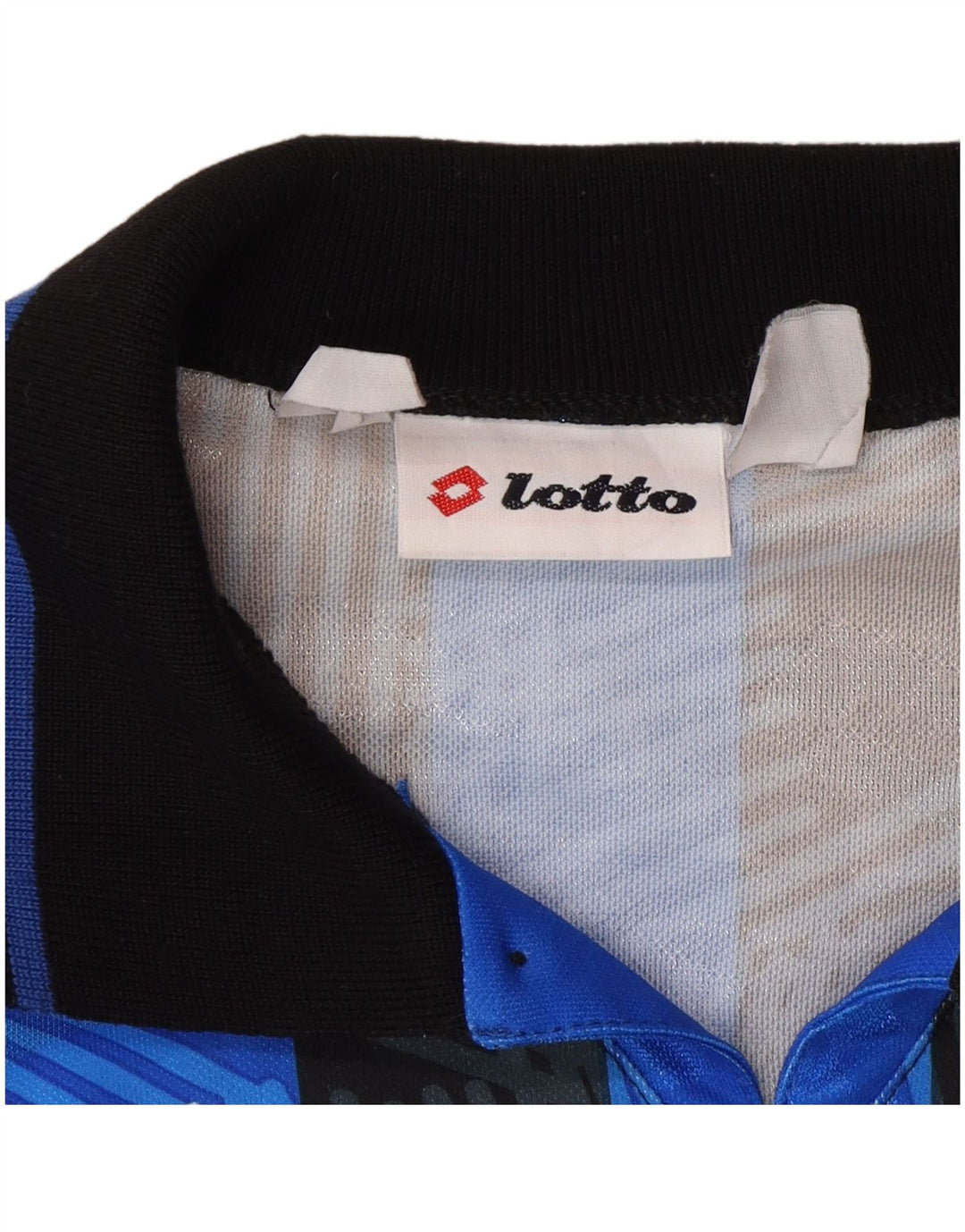 LOTTO Muški Atalanta 1991-1993 Home Dres Majica srednje plave pruge