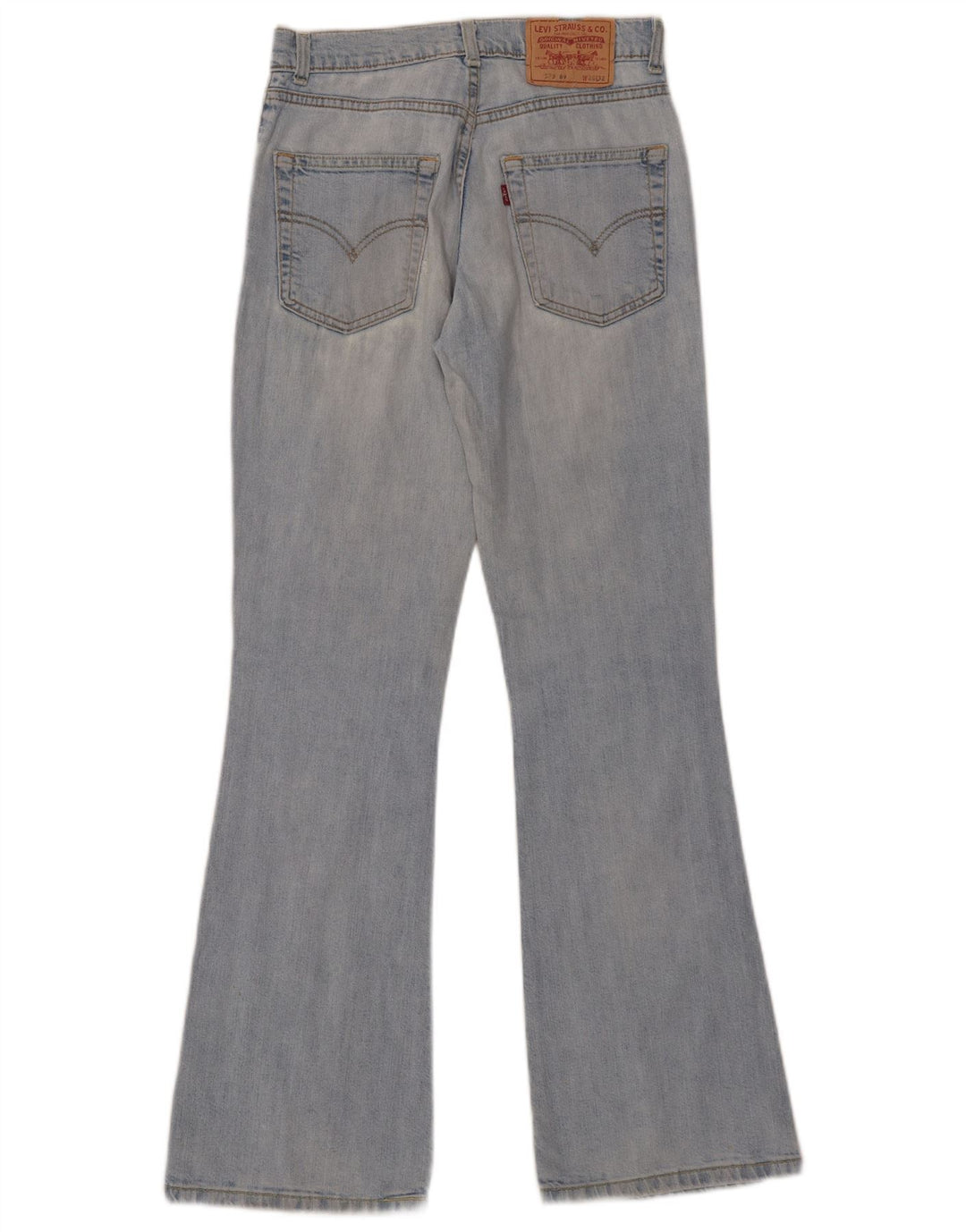 Levi's ženske 525 Bootcut traperice W28 L32 plavi pamuk