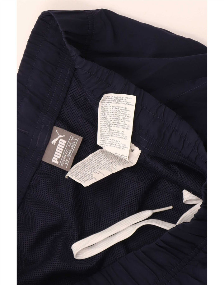 Puma muške trenirke Hlače Joggers Large tamnoplavi poliester