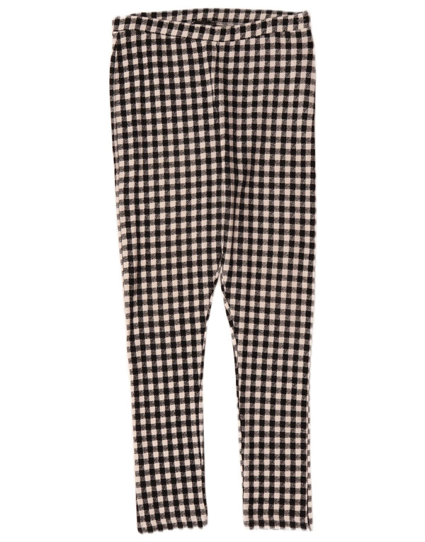 Topshop ženske uske ležerne hlače UK 12 srednje W28 L26 crne gingham