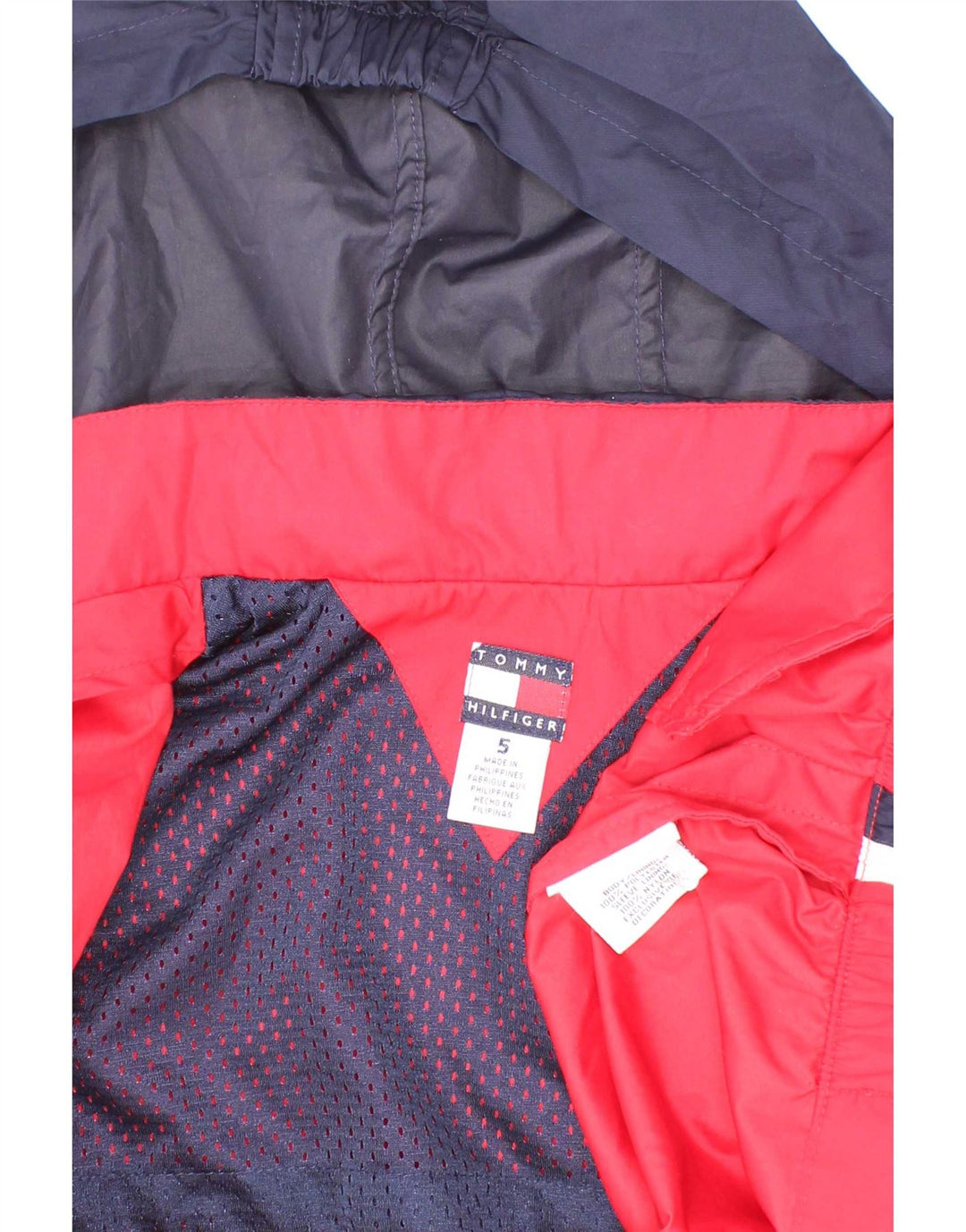 Bomber jakna s kapuljačom Tommy Hilfiger za dječake 4-5 godina u crvenoj boji