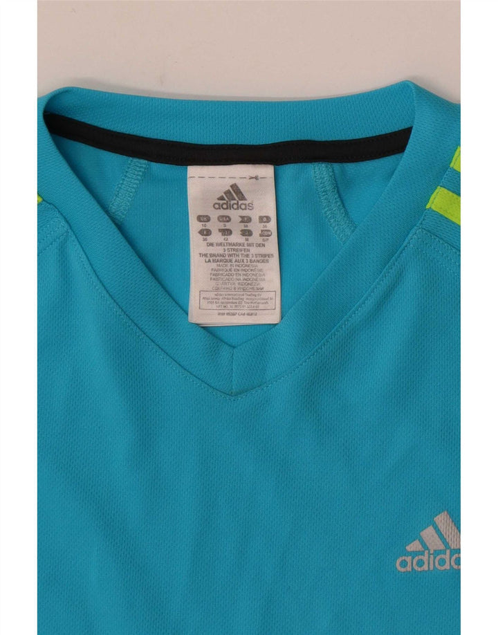 Adidas ženska majica kratkih rukava UK 10 Mali plavi poliester