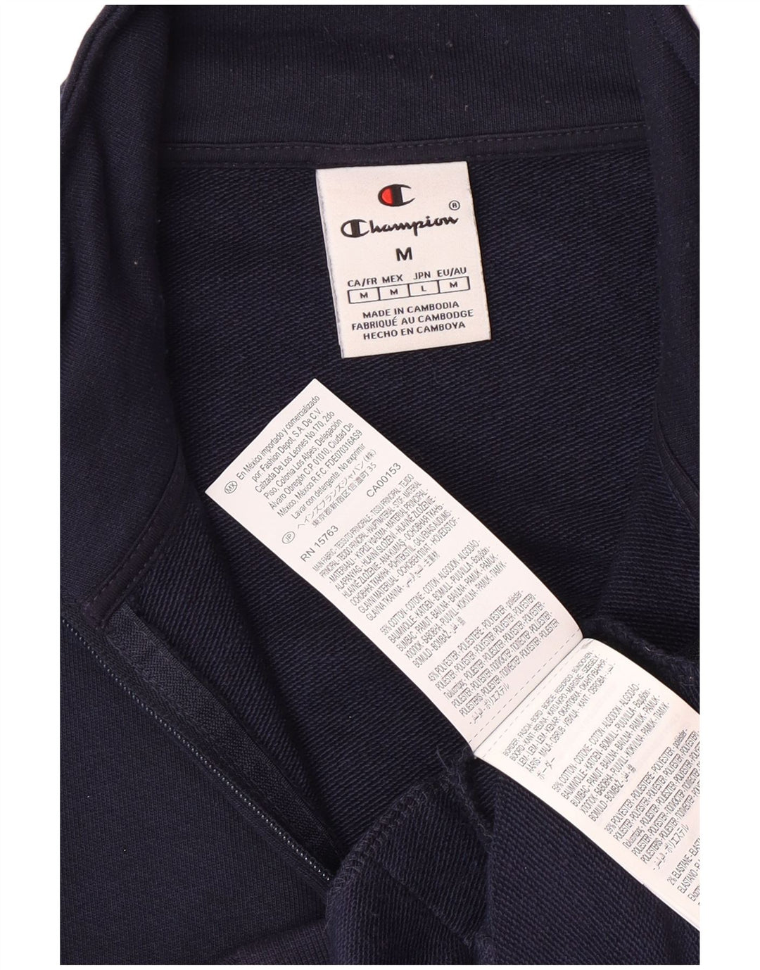 Gornja jakna muške trenirke Champion srednje tamnoplave boje