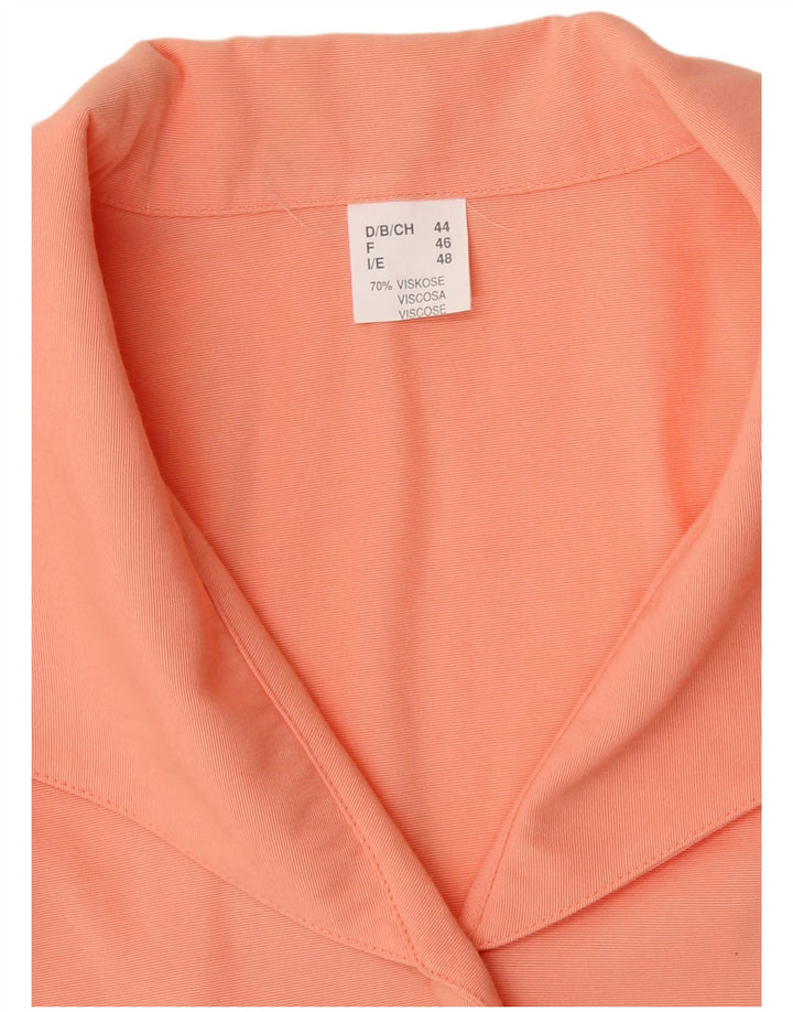 VINTAGE ženska košulja bluza IT 48 XL narančasta viskoza