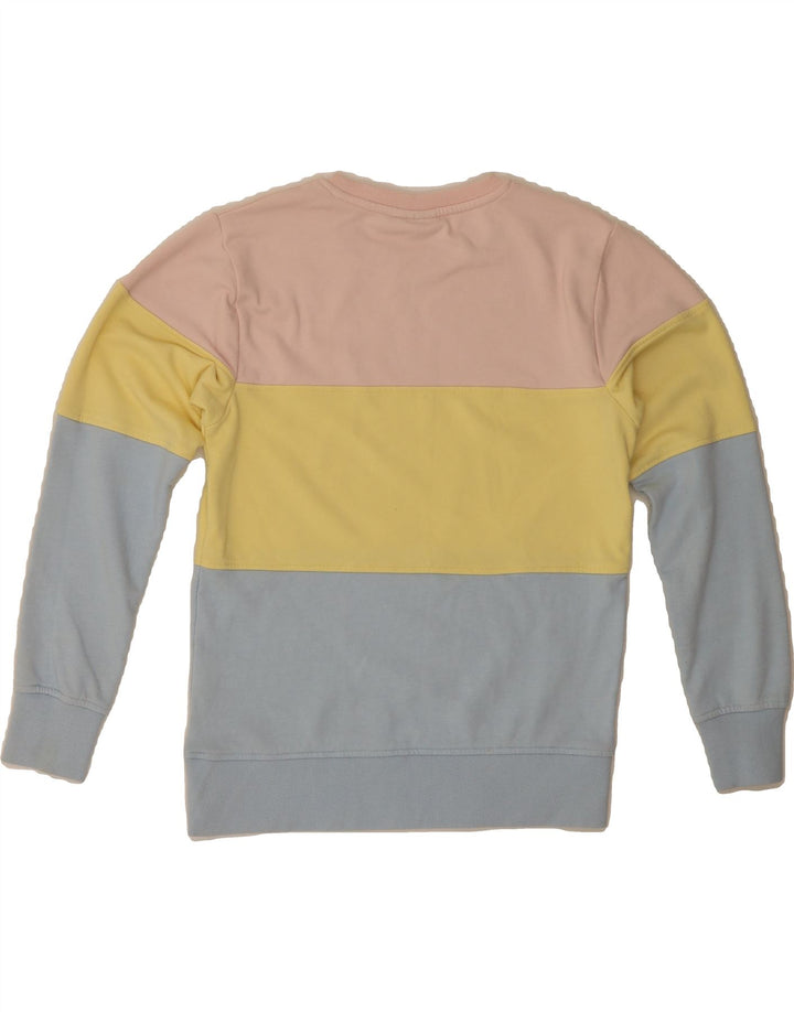 FILA Womens Sweatshirt Jumper UK 10 Small Multicoloured Colourblock Vintage Fila and Second-Hand Fila from Messina Hembry 