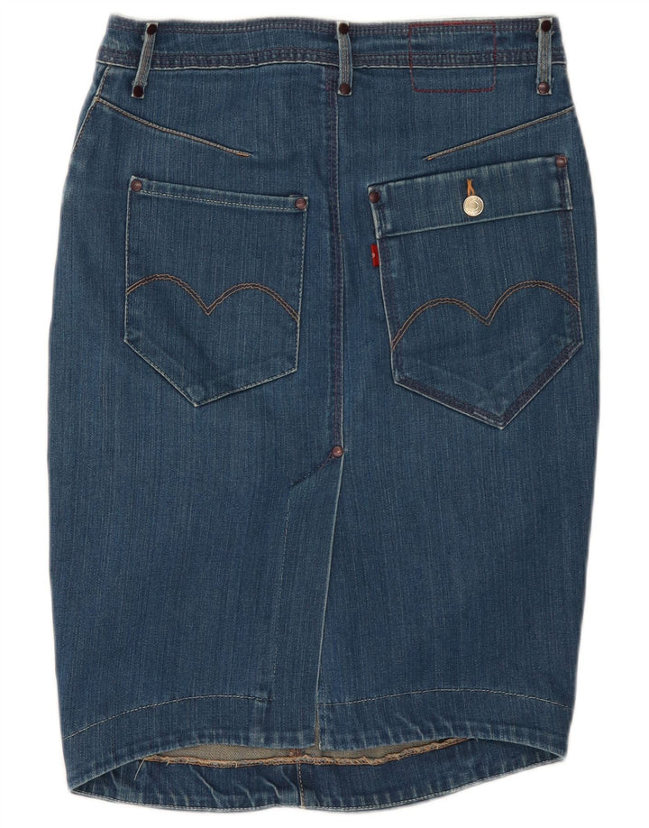 Levi's ženska traper suknja W28 srednje plavi pamuk