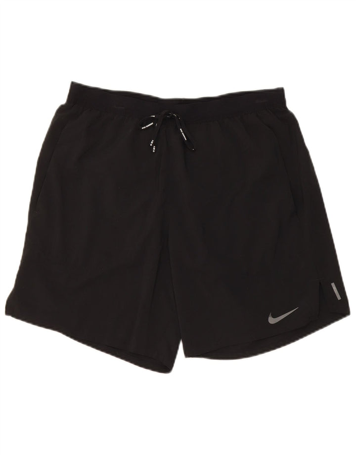 Nike muške sportske kratke hlače male crne boje, poliester