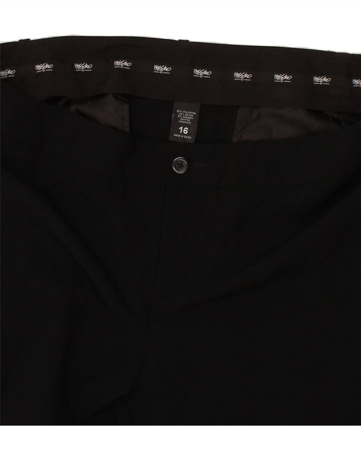 MOSSIMO Womens Bootcut Chino Trousers US 16 2XL W36 L32 Black Polyester Vintage Mossimo and Second-Hand Mossimo from Messina Hembry 
