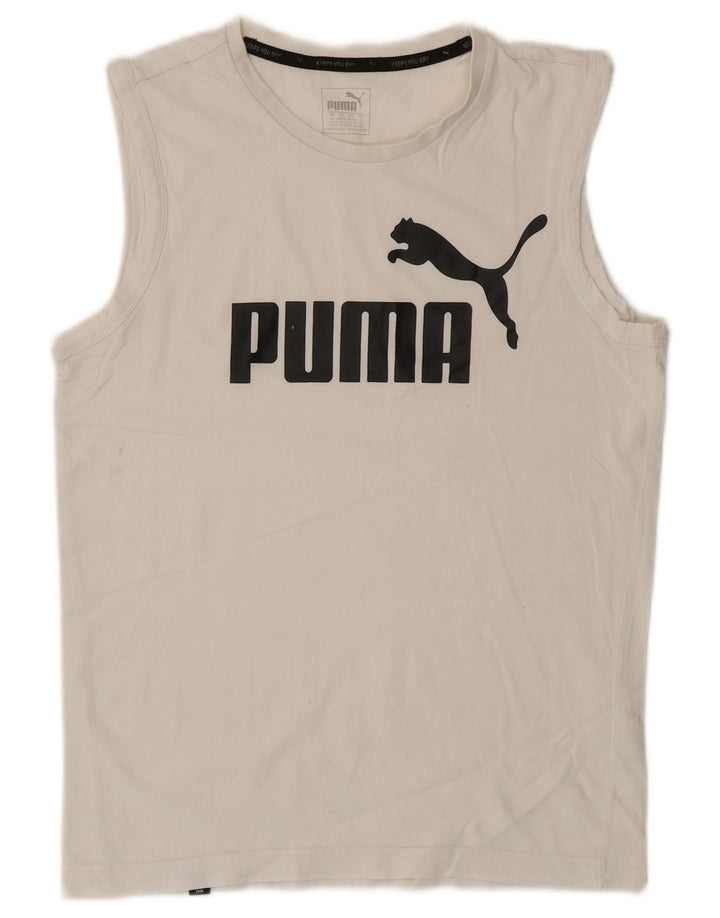 Puma muški gornji dio prsluka s grafičkim motivima, mali bijeli