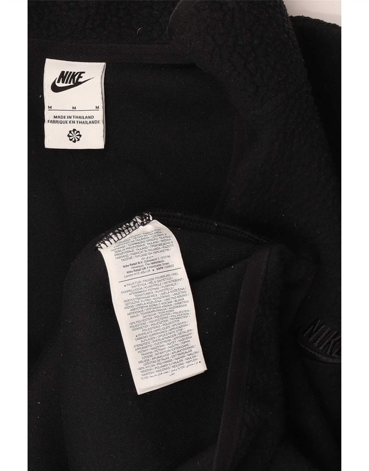 Nike muška široka flis jakna UK 38 srednji crni poliester